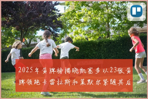 2025年黄牌榜揭晓凯塞多以23张黄牌领跑卡雷拉斯和莱默尔紧随其后